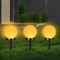 NEX; Solar Globe Pathway Lights, Outdoor LED Ball Ground Stake Lights, Waterproof Landscape Lighting for Lawn Garden Yard; Category:Night Lights; Image:6